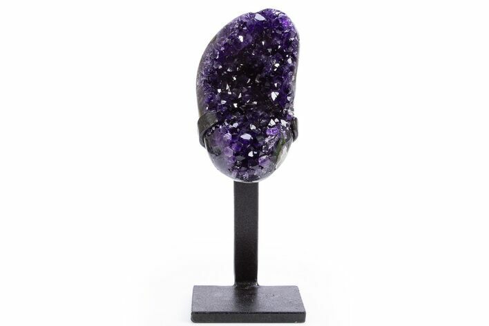 Amethyst Geode With Metal Stand - Uruguay #306859